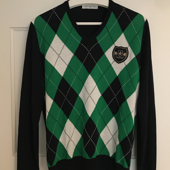 Ballantyne Men's V-Neck Sweater M/L - Picture 1 of 4